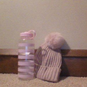 water bottle and matching hat